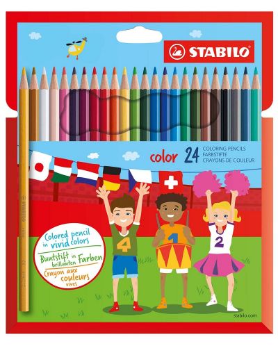 Моливи Stabilo Color – 24 цвята - 1
